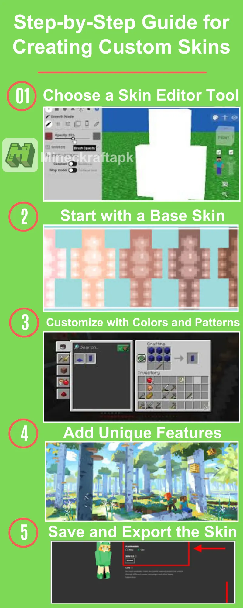 Guide for Creating Custom Skins in Minecraft APK