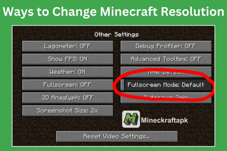 Ways to Change Minecraft Resolution