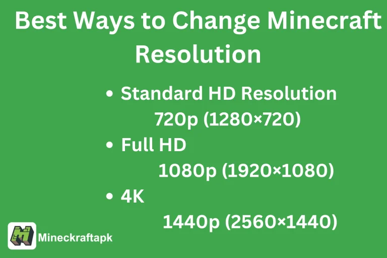 Ways to Change Minecraft Resolution