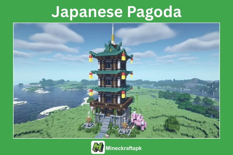 Japanese Pagoda house design idea in minecraft